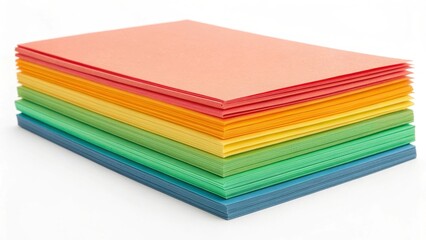 Fototapeta premium stack of colorful paper