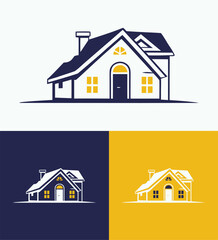 A set of house icons with various residential and real estate designs for your business needs