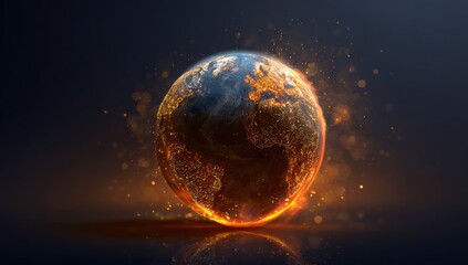 Obraz premium Burning Earth (1)