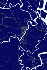 Barisal - Bangladesh Neon Aura Maps
