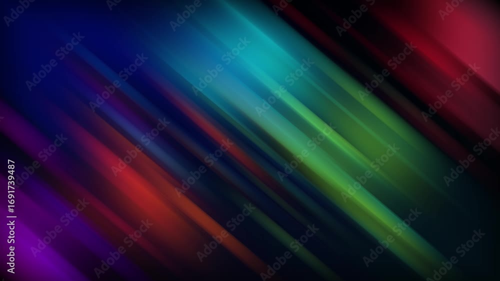 Poster vibrant abstract background with colorful light streaks and smooth gradient blur