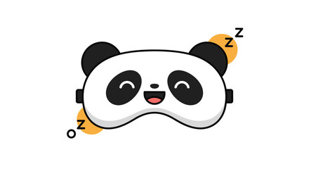 Cute panda sleeping mask for restful nights and sweet dreams, perfect for bedtime relaxation and travel