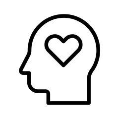 Mental Health Awareness Line Icon of Mental Health and Therapy Icon Set