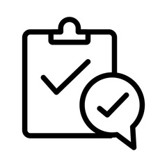 Therapy Checklist Line Icon of Mental Health and Therapy Icon Set