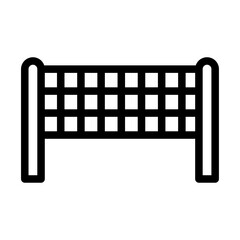 Tennis Net Line Icon of Tennis Icon Set