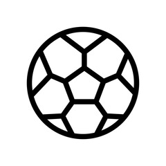 Obraz premium Football Line Icon of Football (Soccer) Icon Set