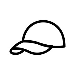 Baseball Cap Line Icon of Baseball Icon Set