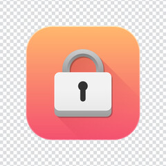 Combination Lock Symbol for Secure Storage