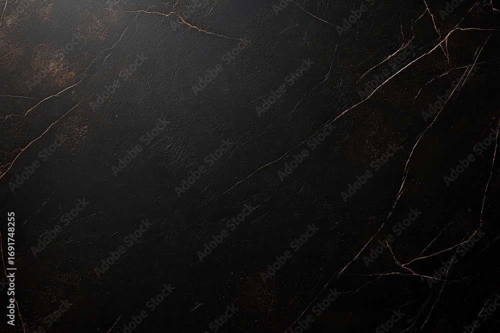 Poster a textured black surface with subtle golden veining, creating a sophisticated and elegant appearance