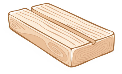 Illustrative Wood Block Holder with Center Groove to Display Photos or Cards in Home Decor