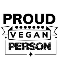 Obraz premium PROUD VEGAN PERSON svg