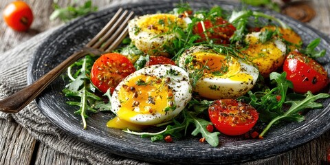 Egg Salad with Tomatoes