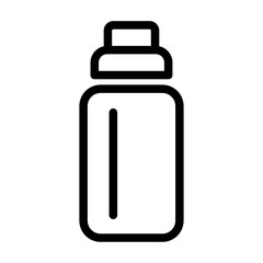 Water Bottle Line Icon of Camping Gear Icon Set