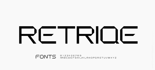 Technology sport modern minimal logo alphabet fonts. Typography minimalist urban sans serif fashion creative sport logos fonts. vector illustration