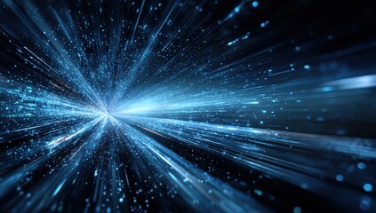 Abstract digital speed blur