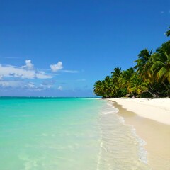 Tropical Beach Paradise Scene (3)