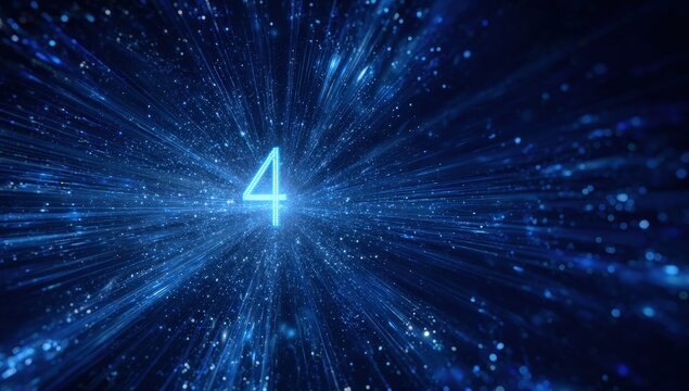 Abstract digital countdown