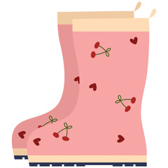 Cute raincoat in flat style illustration, Water protective raincoat.