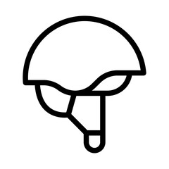 Helmet Line Icon of Rafting Icon Set