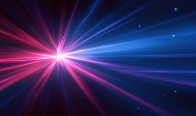 Obraz premium Abstract radiating light burst