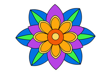 abstract flower vector illustration