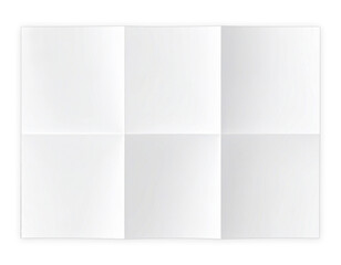 Fototapeta premium White Folded Paper Texture with Crease Lines