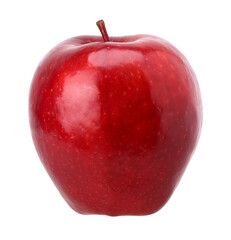 Red apple (red delicious) isolated, fresh red apple, transparent PNG, PNG format