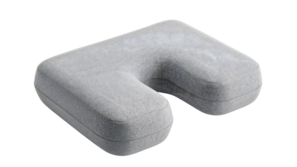 Gray memory foam seat cushion orthopedic ergonomic design sciatica relief tailbone support pillow for office chair and home comfort