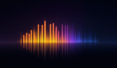 Abstract audio spectrum visualization