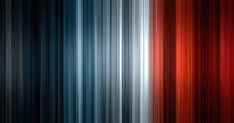 Vertical striped abstract design in dark blues, grays, and reds