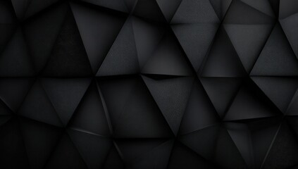Fototapeta premium Abstract geometric pattern of dark triangles (1)