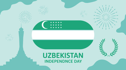 Independence Day Minimal Flat Vector 