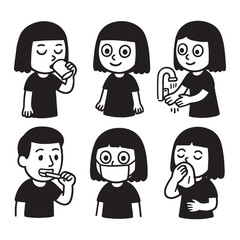 Hygiene Habits Daily Routine Childrens Health