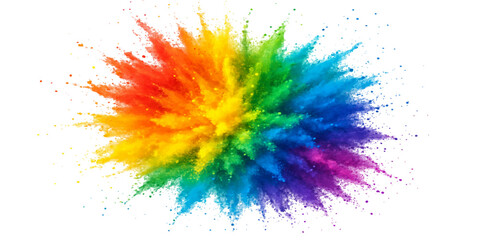 Abstract watercolor art background with colorful paint splashes and rainbow ink stains