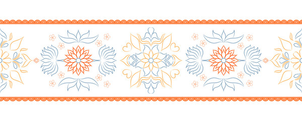 Christmas floral elements with snowflakes and stars, perfect for winter holiday design