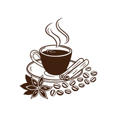 Best Coffee cup vector icon, Flat design, symbol, trending, Coffee cup icon, Coffee bean, marketing,
Logo template, Editable Stroke, vector sign, branding and design, Hot coffee, graphic, Creative, 