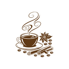Best Coffee cup vector icon, Flat design, symbol, trending, Coffee cup icon, Coffee bean, marketing,
Logo template, Editable Stroke, vector sign, branding and design, Hot coffee, graphic, Creative, 