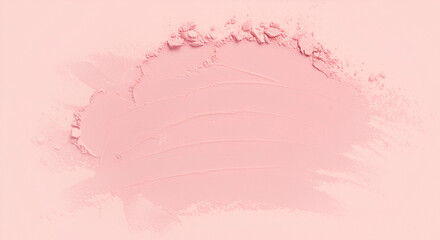 Obraz premium Minimalist rose powder blush texture background for cosmetic and beauty product ads