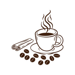 Best Coffee cup vector icon, Flat design, symbol, trending, Coffee cup icon, Coffee bean, marketing,
Logo template, Editable Stroke, vector sign, branding and design, Hot coffee, graphic, Creative, 