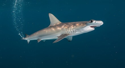 Fototapeta premium Shark underwater portrait