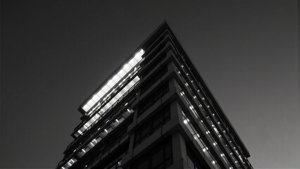 Fototapeta premium Lone Sentinel: Urban Icon