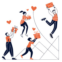 vector illustration of hockey players