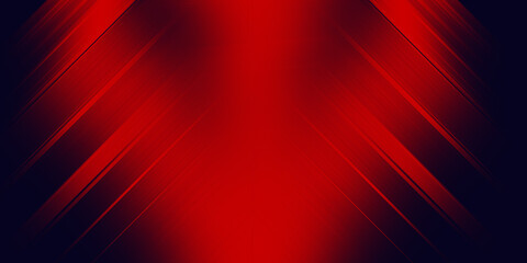 Abstract red gradient diagonal light streaks on blue dark background with glowing texture, futuristic digital design