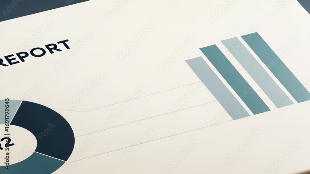 Poster quarterly earnings report data visualization insights with pie chart and bar graph highlighting q2 p