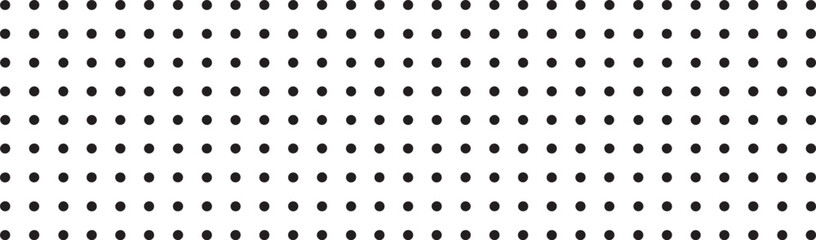 texture for note or notebook. black sheet paper. white mesh pattern. seamless Polka dot background vector 