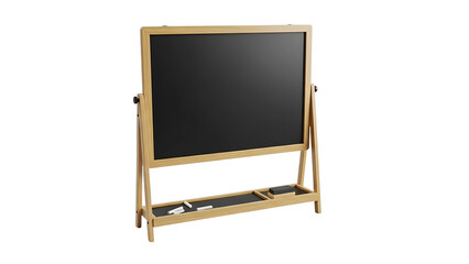 Obraz premium Shop wooden framed chalkboard easel for kids art drawing writing learning and home decor classroom board 100 on transparent background