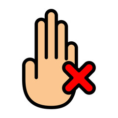 Obraz premium Refuse Vector Filled Icon Design