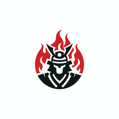 Samurai fire logo
