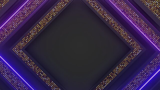 4k animated golden triangles lines. Abstract luxury premium design. Geometric triangle borders with copy space in center. Vertical stripes, men style. Modern VIP fashion Black Friday banner. Swipe up	