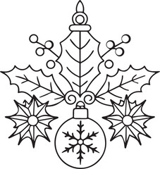  Festive Christmas vector with tree, gifts, ornaments, snowflakes, and bright holiday colors.